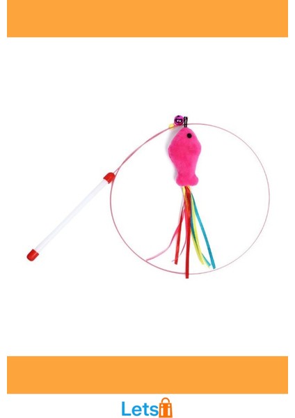 90 cm Balıklı Kedi Oyun Oltası Eğlenceli Kedi Oyuncakları modelleri