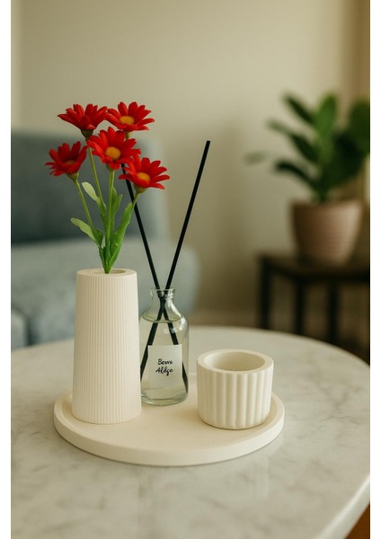 Doğal Dinginlik Dekor & Hediye Seti (Vazo–mum–oda Kokusu) modelleri