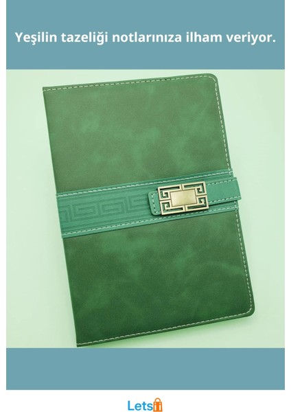 Şık Yeşil Renk Tarihsiz Ajanda Defter A5 Boyut fiyatları