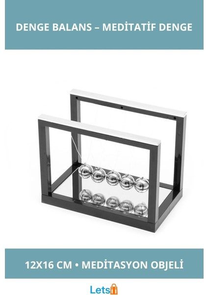 Dekoratif Aynalı Denge Balans 12X16 cm Meditasyon Aksesuarı