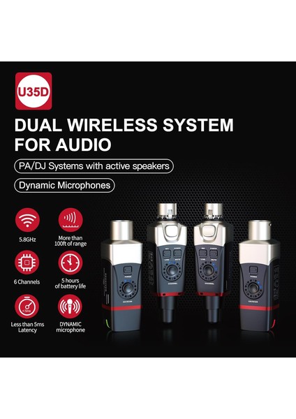 XV-U35D Kablosuz Mikrofon Sistemi - Çift Mikrofon Için Set fiyatları
