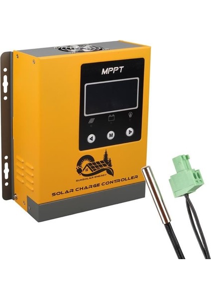 Sunsolar MPK30 MPPT Solar Şarj Kontrol Cihazı 30A (12V/24V/36V/48V Otomatik) 250V Maksimum PV LCD Ekranlı RS485 Portlu