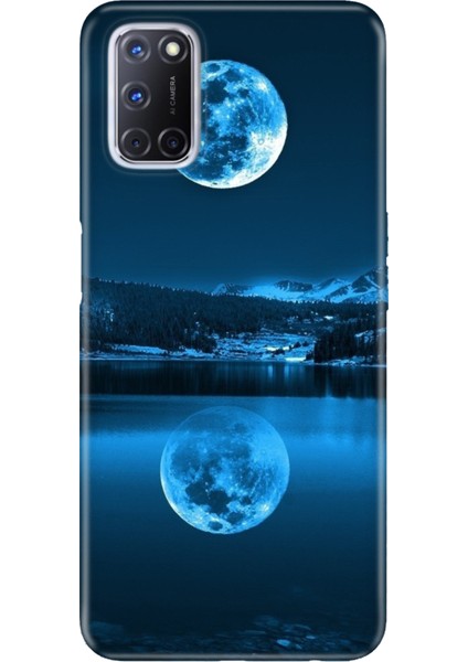Oppo A52 A72 A92 Uyumlu Kılıf Silikon Desenli Resimli Kapak Dolunay Deniz