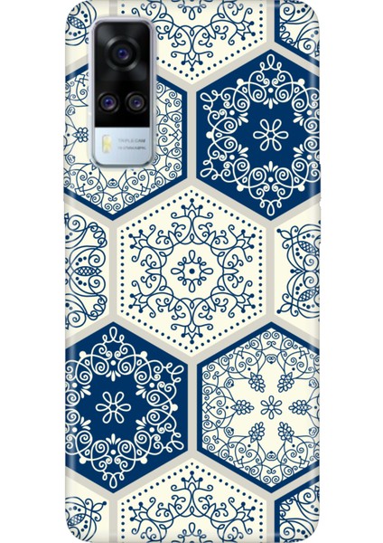 Vivo Y51 Uyumlu Kılıf Desenli Baskılı Silikon Seramik