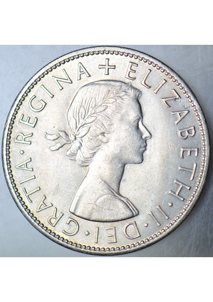 Birleşik Krallık Yarım Crown 1965 Kraliçe Iı. Elizabeth 32,3 mm Çilaltı+ modelleri