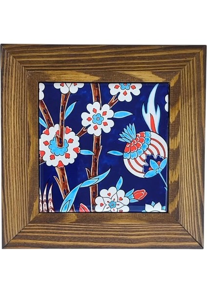 Ahşap Çerçeveli Dekoratif Seramik Tablo. SRMK-2024115