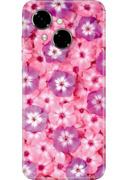 Tecno Spark Go 1 2025 6.67" Kılıf Renkli Silikon Baskılı Tpu Çiçekli Sss