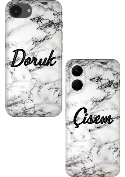 Vivo Y15S Y32 Y33S Y51 Y22S Y35 Y70 V21 V21E Y27 Y19S Kılıf Kişiye Özel Isim Yazılı Silikon Tgyc-18