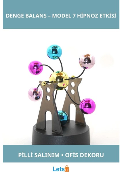 Pilli Denge Balans Metal ve Plastik Eğlenceli Masa Aksesuarı