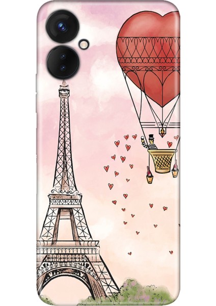 Oneplus 9 Pro Kılıf Silikon Desenli Resimli Uv Kapak Eiffel