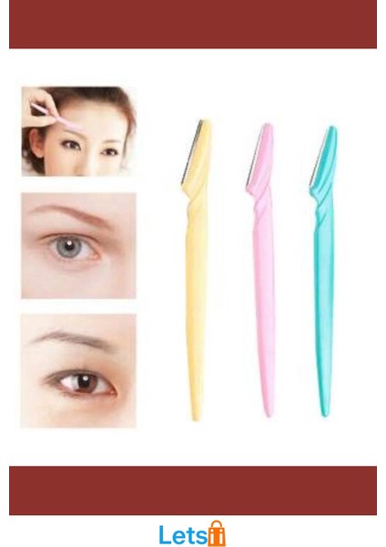 Ergonomik Kaş Usturası 3 Adet indirimleri