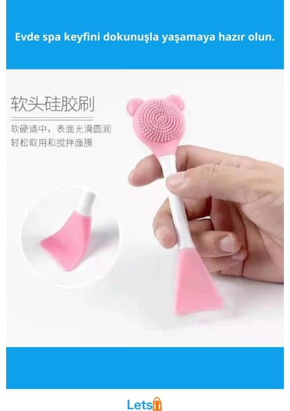 Çok Fonksiyonlu Silikon Yüz Temizleme Fırçası ve Maske Uygulama Spatulası fiyatları