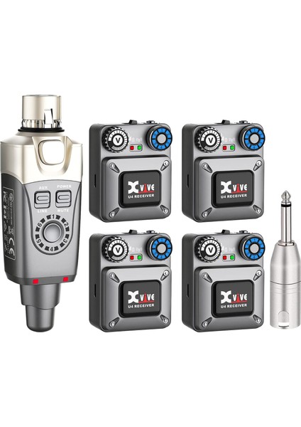 XV-U4R4 1 Verici + 4 Alıcılı Kablosuz In-Ear Monitör Sistemi