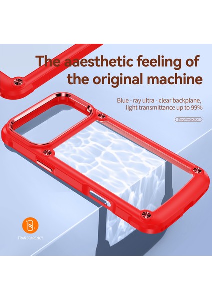 iPhone 17 Pro Kılıfı, Hibrit Şeffaf Pc Sağlam Tpu Tampon Darbeye Dayanıklı Koruyucu Kılıf iPhone 17 Pro Kırmızı Siyah (Yurt Dışından) fırsatları