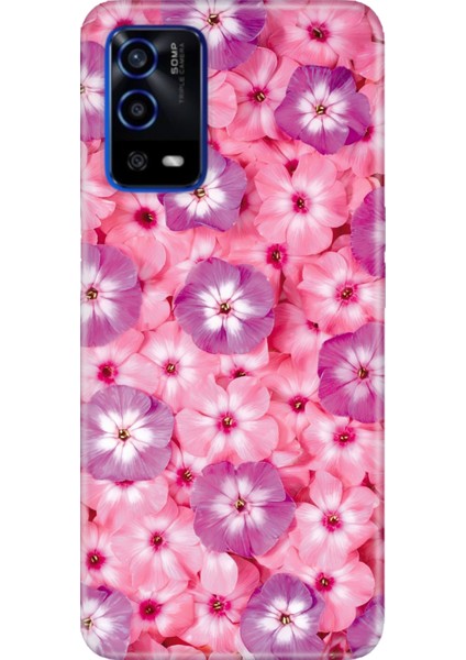Oppo A55 4g Uyumlu Kılıf Silikon Desenli Resimli Kapak Çiçekli Sss