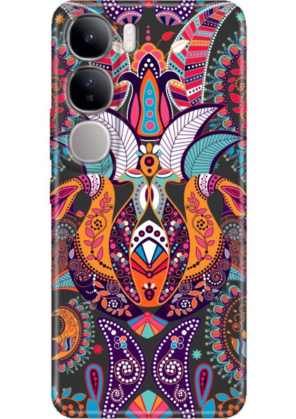 Vivo V40 Lite Kılıf V40 Lite Desenli Tpu Silikon Baskılı Mandala Aşk