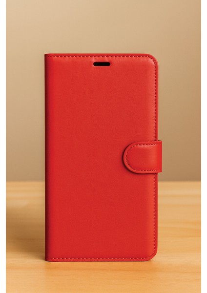 General Mobile Gm 23 Se Kılıf Cüzdanlı Kapaklı Kartlıklı Standlı Kopçalı Kırmızı fiyatları