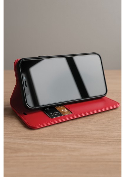 General Mobile Gm 23 Se Kılıf Cüzdanlı Kapaklı Kartlıklı Standlı Kopçalı Kırmızı fırsatları