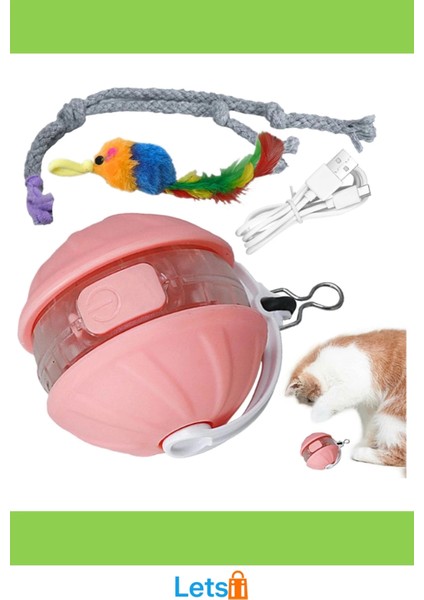 Şarjlı Hareketli Kedi Topu Oyuncak Akıllı Modlu Eğlence modelleri