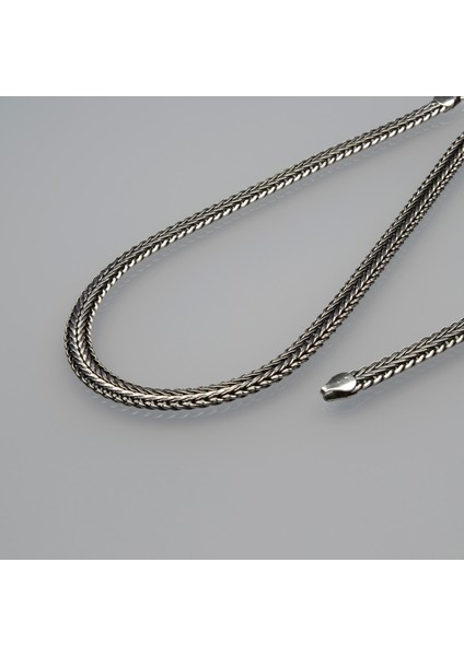 5n Çavuş Tilki Kuyruğu Gümüş Zincir