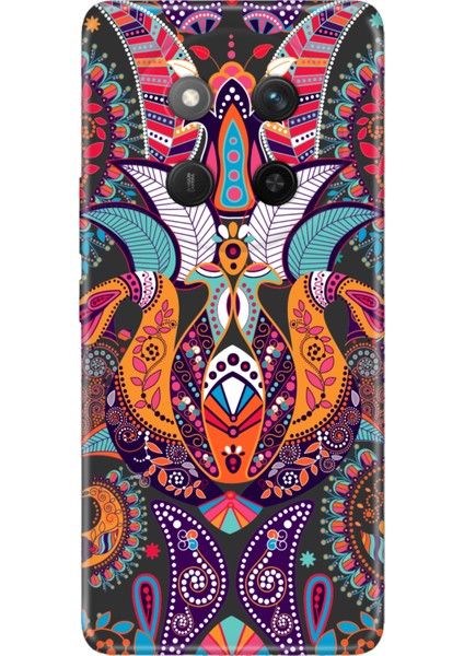 Honor X60 Pro - X9C 5g Kılıf Renkli Silikon Baskılı Tpu Mandala Aşk