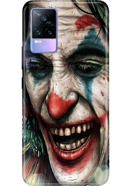 Vivo V21E Uyumlu Kılıf Resimli Desenli Silikon Joker Draw