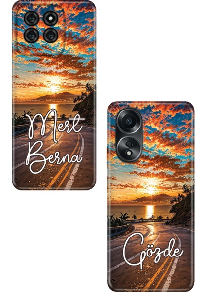 Samsung Galaxy A53 A54 A55 A56 A72 A73 A74 Kılıf Kişiye Özel Isim Yazılı Silikon Style 117