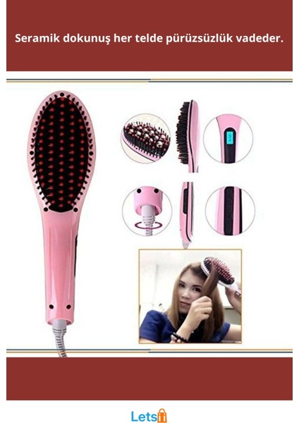Dijital Isı Kontrolü ile Hızlı Isınan Saç Düzleştirici Tarak fiyatları