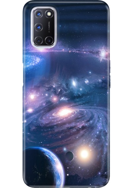 Oppo A52 A72 A92 Uyumlu Kılıf Silikon Desenli Resimli Kapak Uzay Boşluğu