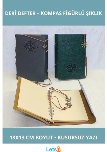 Şık Deri Kapaklı Defter Model 18