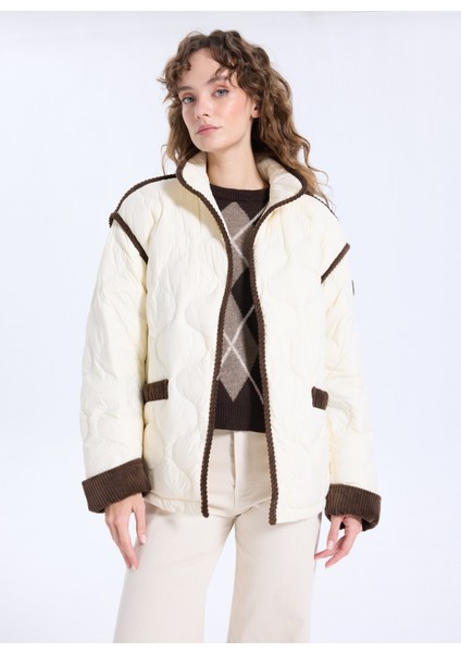 Ekru Kadın Mont J5WL-MNT7160 fırsatları