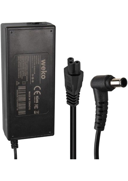Weko 14 Volt - 3 Amper 6.5*4.4 Uçlu Yerli Üretim Plastik Kasa Masaüstü Samsung Monitör Adaptörü