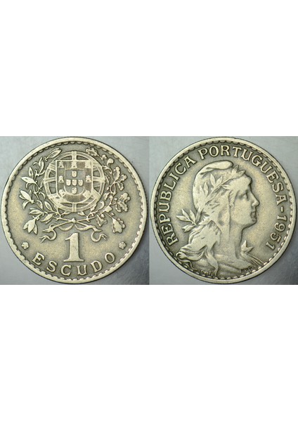 Portekiz 1 Eskudo 1951.
