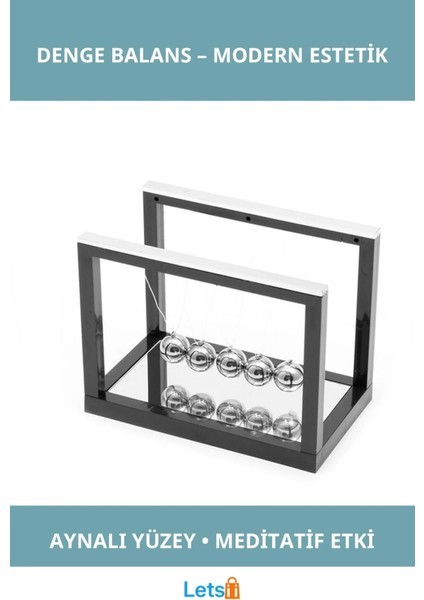 Modern Aynalı Denge Balans Dekoratif Aksesuar