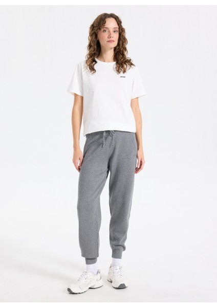 Normal Bel Jogger Gri Melanj Kadın Pantolon J5WL-PNT7180