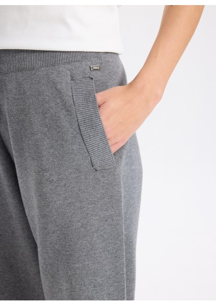 Normal Bel Jogger Gri Melanj Kadın Pantolon J5WL-PNT7180 fırsatları