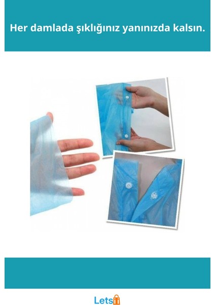 Kapüşonlu Tek Kullanımlık Yağmurluk Rüzgar Geçirmez ve Suya Dayanıklı fiyatları