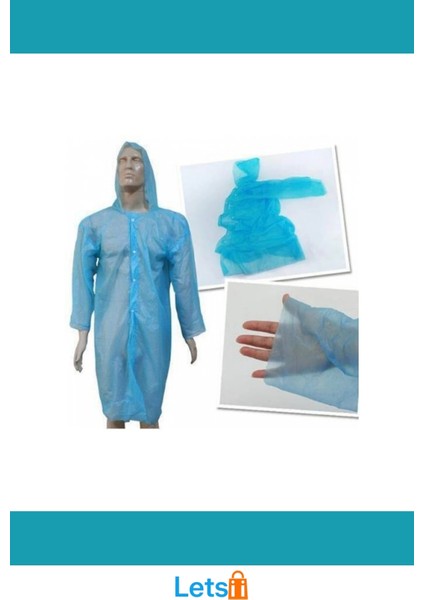 Kapüşonlu Tek Kullanımlık Yağmurluk Rüzgar Geçirmez ve Suya Dayanıklı modelleri