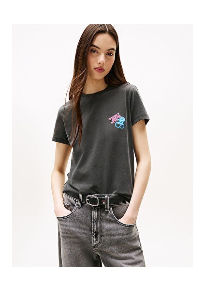 Kadın Siyah S/s Tişört