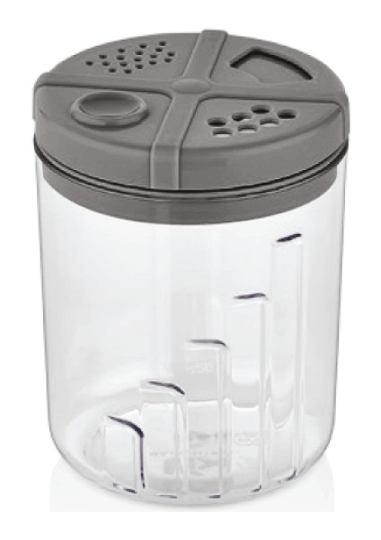 2 Adet 300 ml Baharatlık Qlux Bpa Içermez Baharatlık Tuzluk Biberler 3 Kademeli L-00277