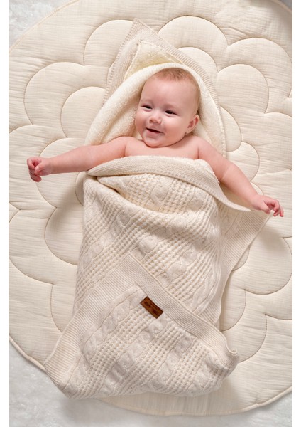 Tüm Içi Kalın Wellsoft Döşemeli Kışlık Triko Örgü (Özel Ambalajlı) Bebek Battaniyesi fiyatları