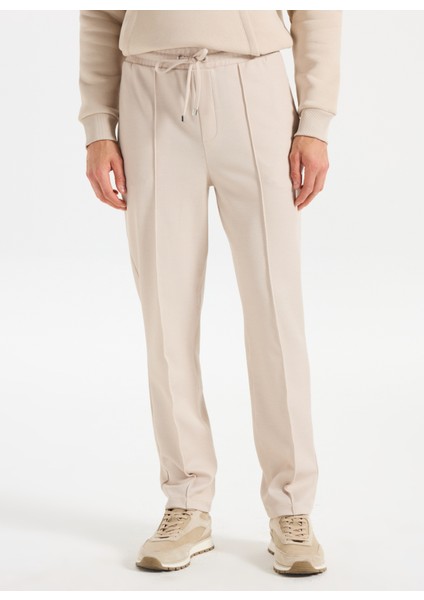 Lastikli Bel Normal Paça Bej Erkek Pantolon M5WM-PNT1918 modelleri