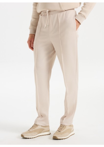 Lastikli Bel Normal Paça Bej Erkek Pantolon M5WM-PNT1918 fırsatları