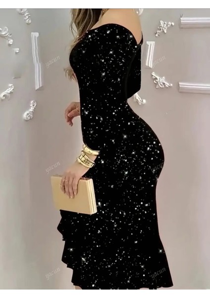 Her Adımın Bir Davet Her Bakışın Bir Iz Bırakıyor Kusursuz Silüet Göz Kamaştıran Detaylar Siyah Payetle Işıldaa fiyatları