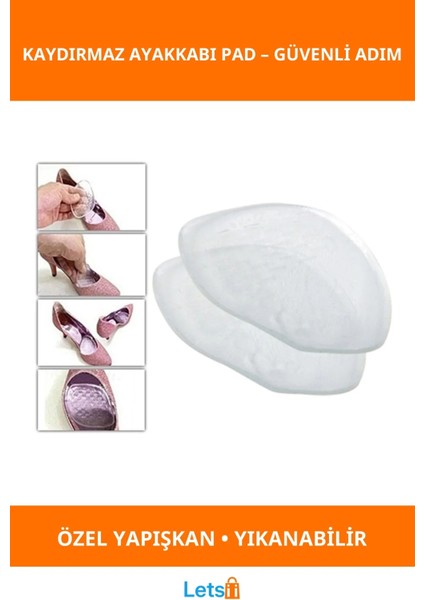 Kaydırmaz Kalın Topuklu Ayakkabı Ped