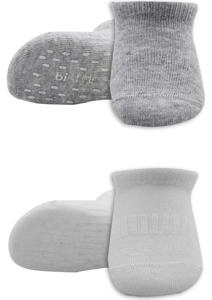 2'li Sneakers Kaymaz Basic Penye Çorap BS20103 Gri Beyaz fiyatları