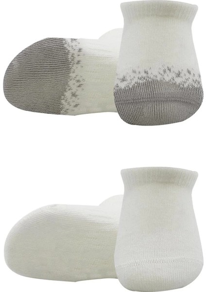 2'li Penye Sneakers Çorap BS20105 Ekru Gri fiyatları