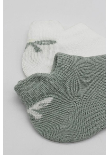 2'li Sneakers Smile Penye Çorap BS20106 Nil Ekru modelleri