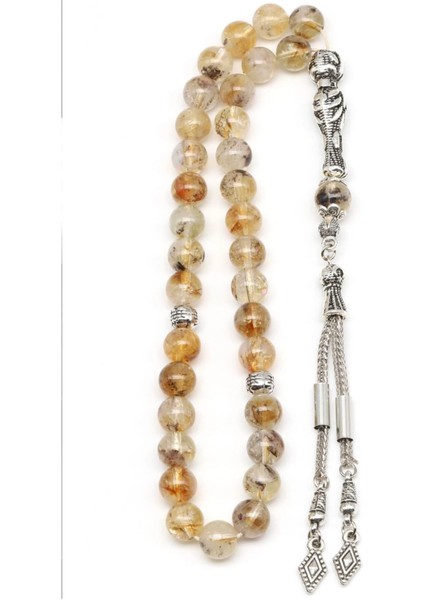 Sitrin Doğal Taş Tesbih 8 mm Yuvarlak Kesim fiyatları