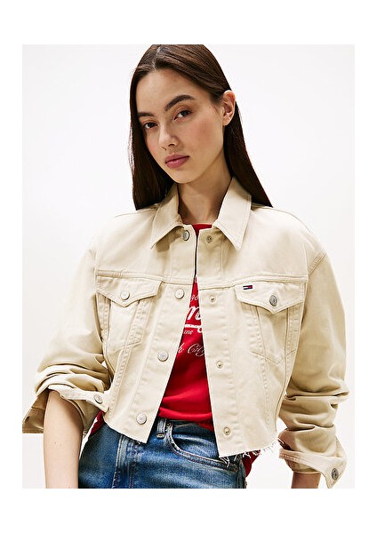 Kadın Haki Trucker Ceket fırsatları